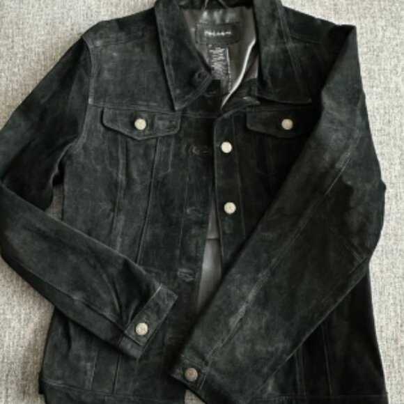 For Joseph || black suede vintage structured jacket - Picture 1 of 4